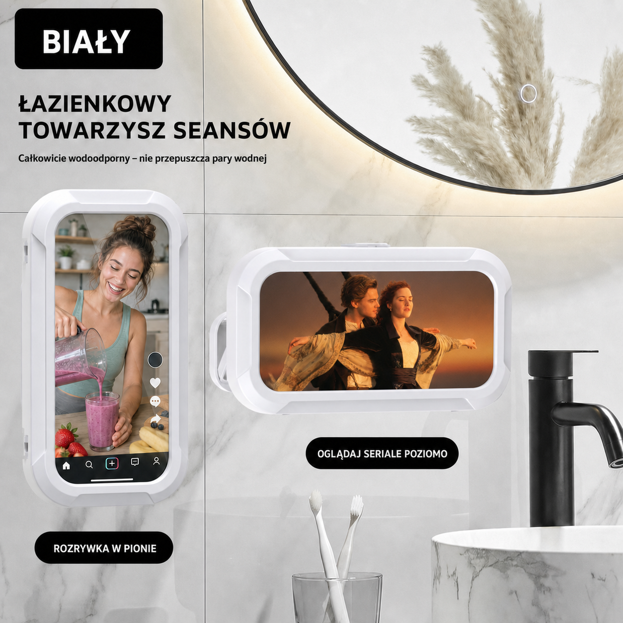VAYO 360 – wodoodporny uchwyt na telefon pod prysznic