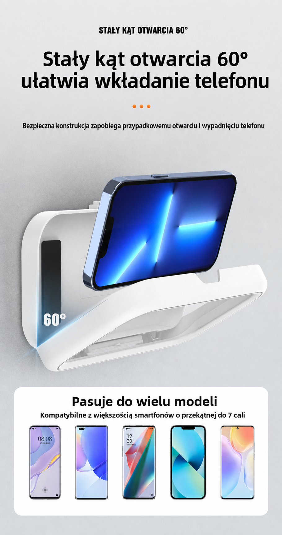 VAYO 360 – wodoodporny uchwyt na telefon pod prysznic