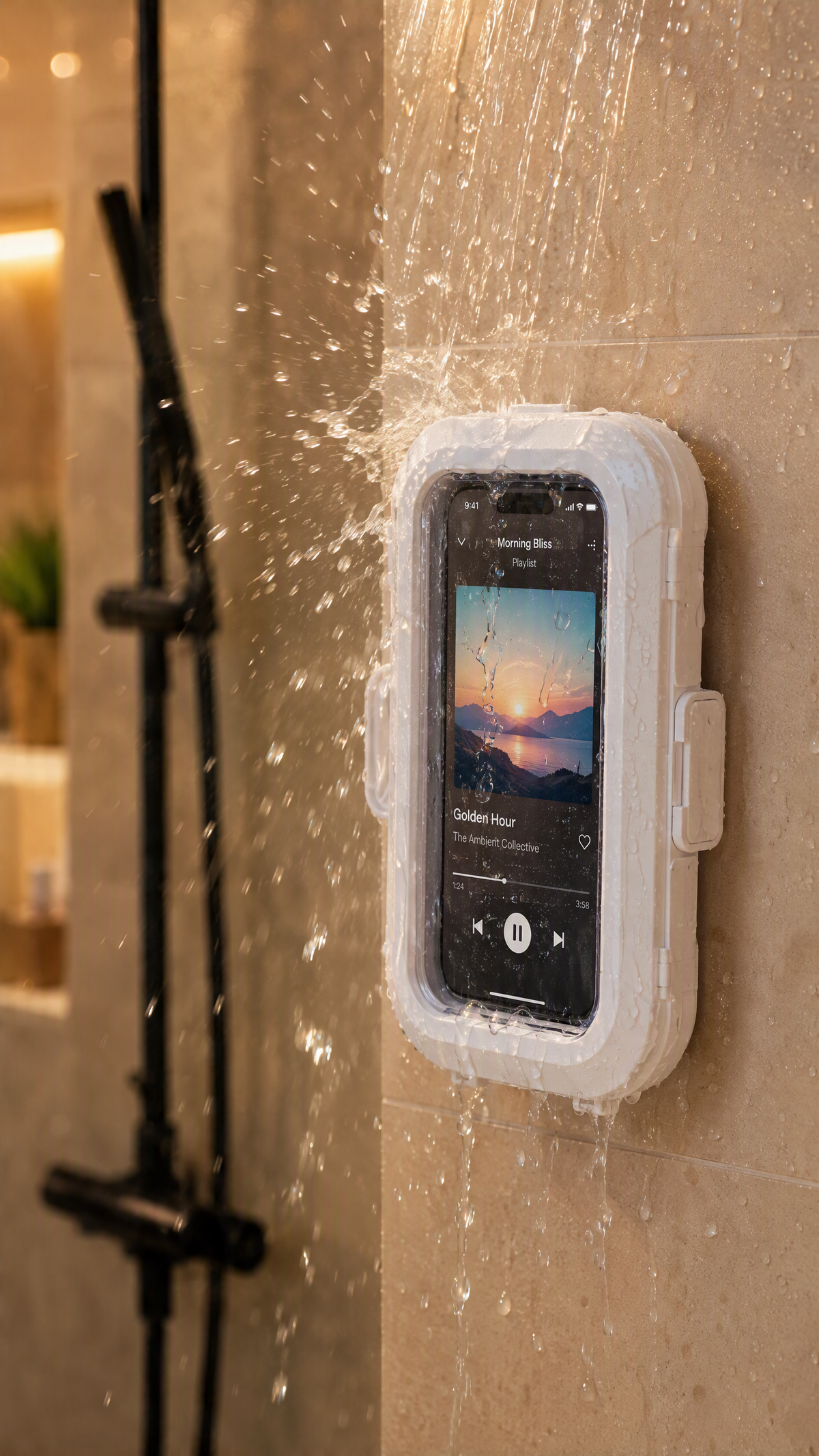 VAYO 360 – wodoodporny uchwyt na telefon pod prysznic